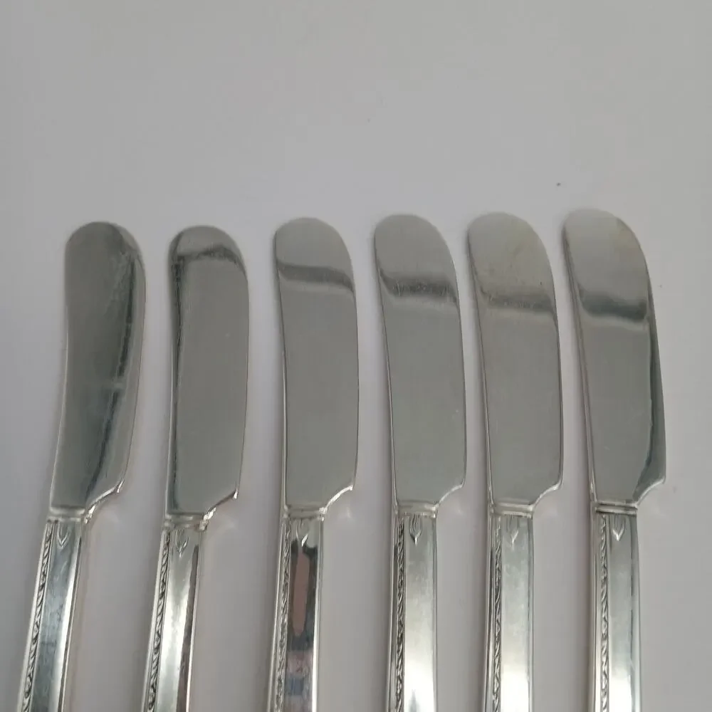 6X SP Oneida Prestige GRENOBLE Silverplate Spreaders